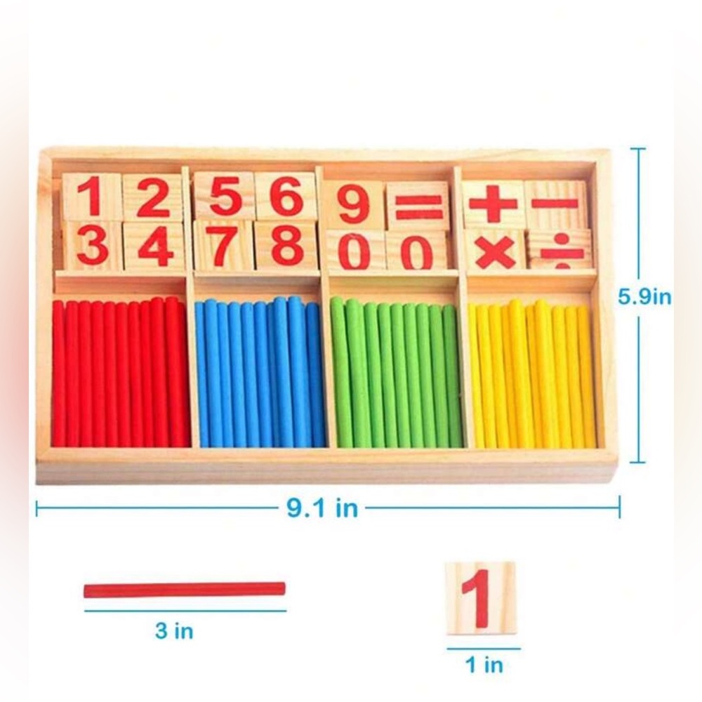 Wooden Math Learning Set - Picture 8 of 9